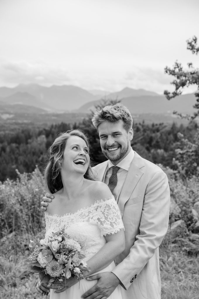 Hochzeit in den Bergen mit Panorama